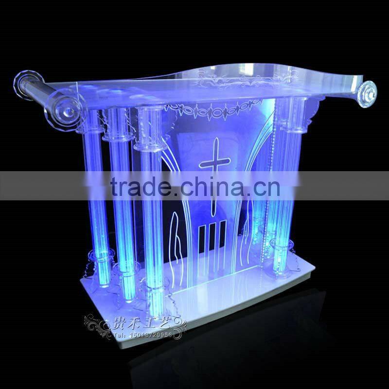 experienced produce acrylic led church pulpit designs