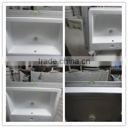Bathroom thin edge cabinet basin/ceramic wash basin(BSJ-B460)