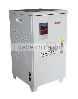 High efficiency single phase seperate full automatic adjust kind microcomputer compensative voltage stabilizer