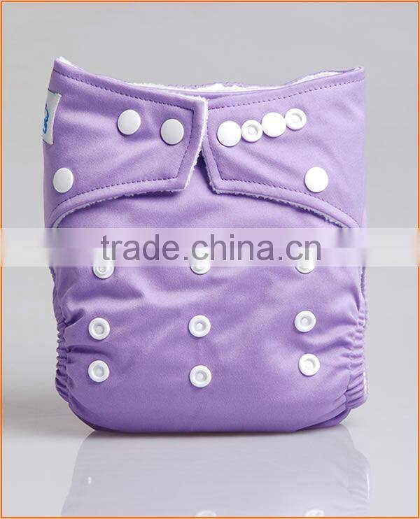 Factory Baby Cloth Diapers Reusable Washable Sweet Happy Solid Plain Baby Diapers