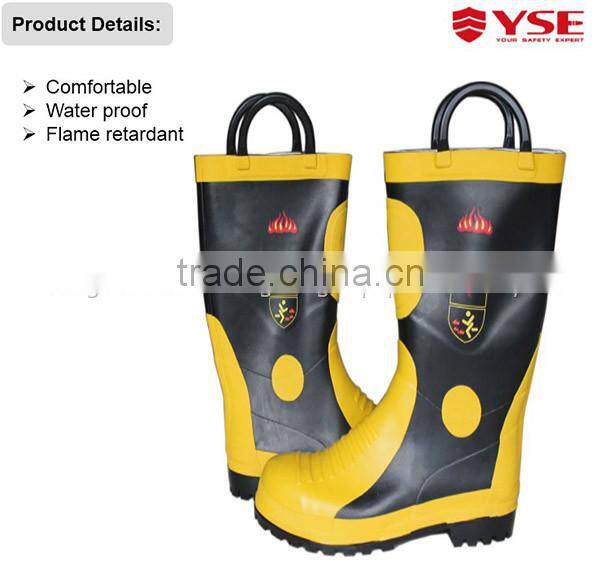 Firefighting boots used by fireman rescue