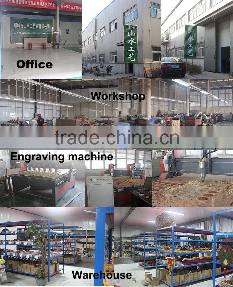 With a mouth wooden wine glass