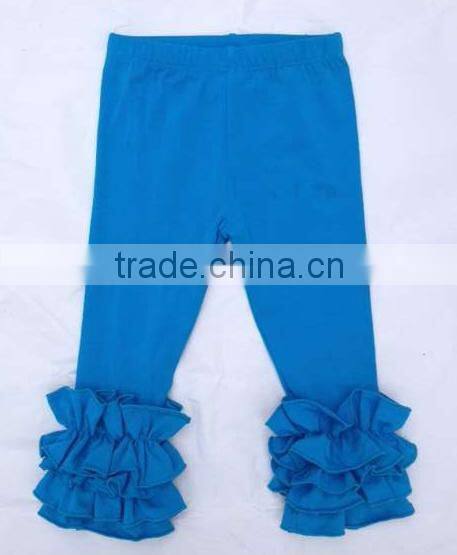 Wholesale baby ruffle shorts soft knit cotton baby icing ruffled shorts
