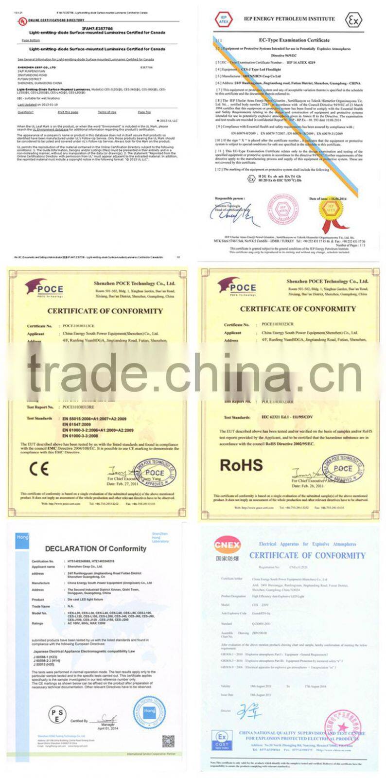 IP68 UL DLC 150w led explosion-proof high bay lighting with 5 years warranty