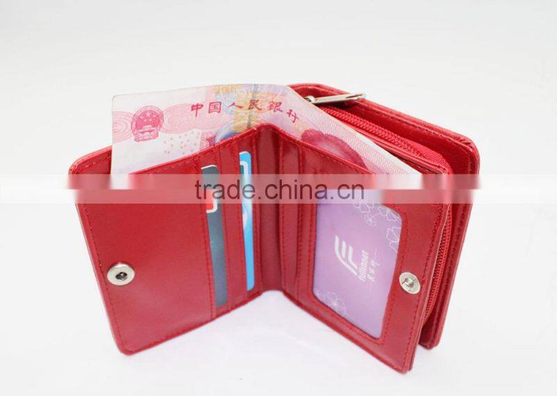 Guangzhou New Design PU Red Lace Lady Wallet