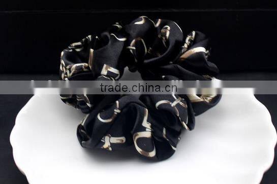 Chiffon print hair elastic elegant style