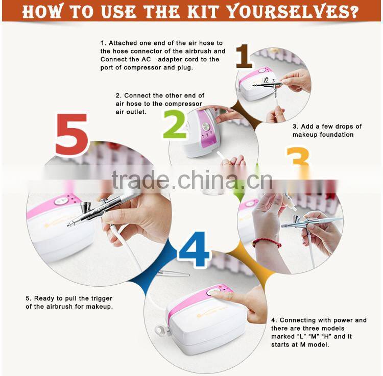 Tagore TG216K-23 High Quality Airbrush Tattoo Kits