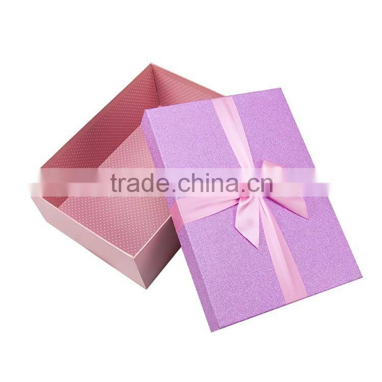 Wholesale high quality custom printed colored handmade cardboard gift box