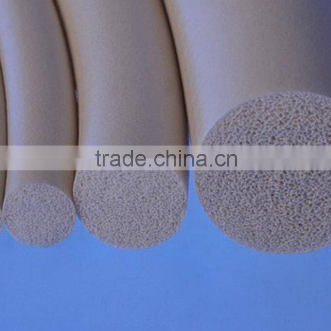 Silicone sponge strip round