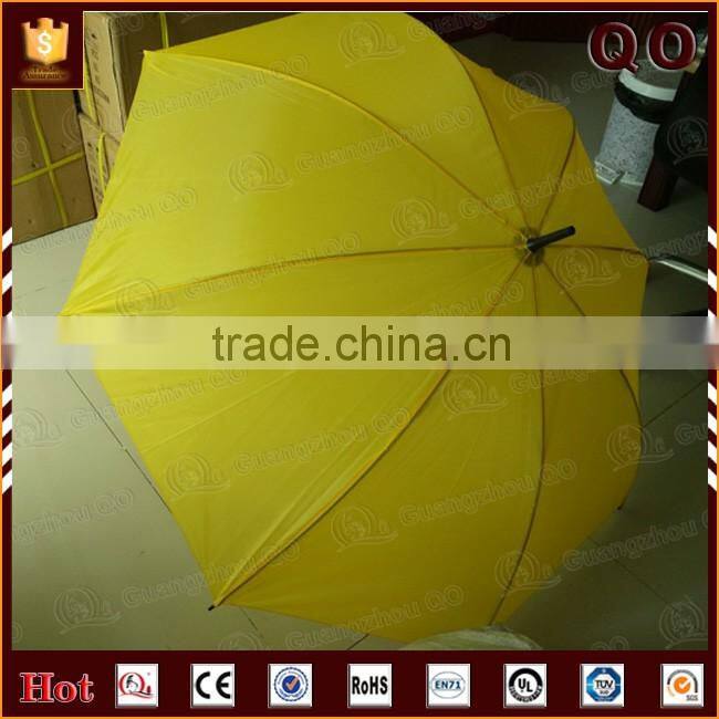 Yellow cheap picture printing custom design rain umbrella for outdoor advertising