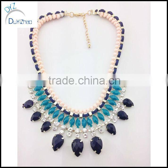 Vintage Design Fashion Copper Plated Chain Bubble Statement necklace