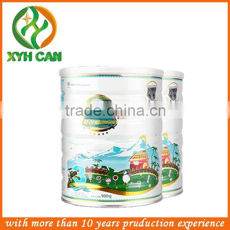 airtight tin cans / milk powder tin can / food safe tin can