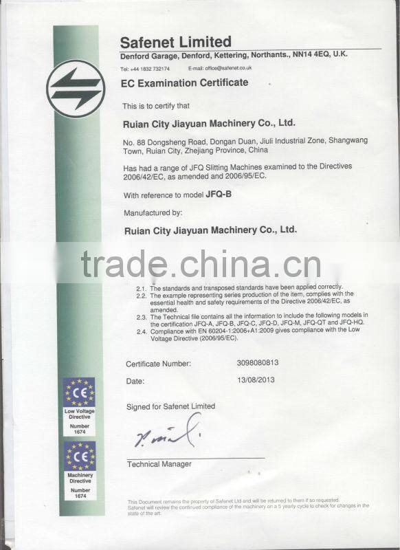 CE approved label sticker slitting machine for wine label