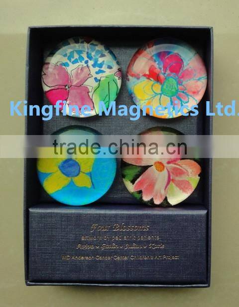 2015 new fashion High-quality circle fridge Magnetic Button