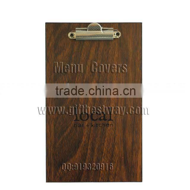 wooden menu cover ,wood menu design