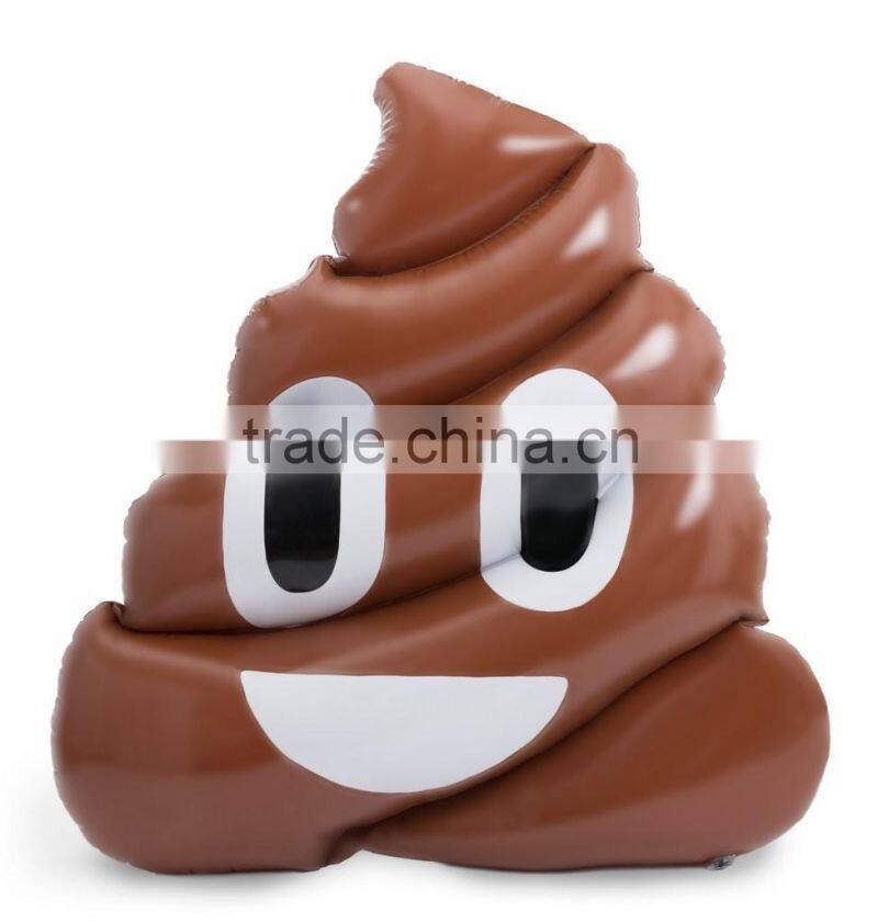 Giant Poop Emoji Pool Float Inflatable Emoji Floating