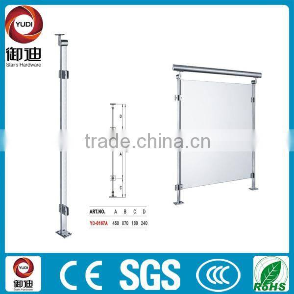 new style glass steel column for handrails