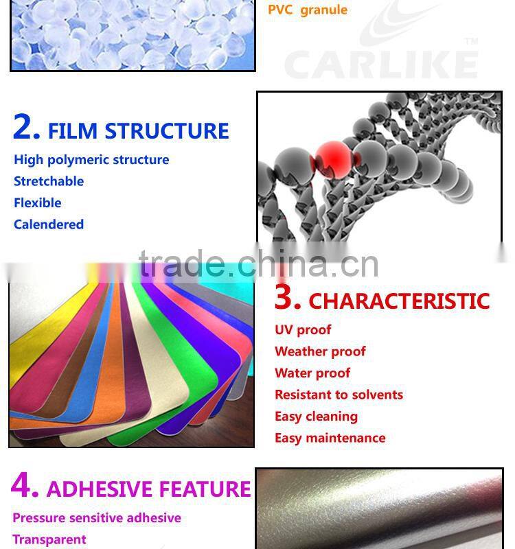 High Quality Grey Metallic Chrome Matte Sticker Car Wraps Vinyl