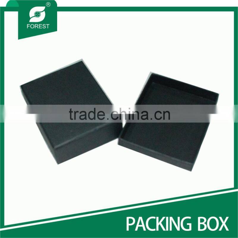 BLACK CARDBOARD PACKING BOX FOR JEWELRY