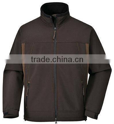 brown softshell jacket for men