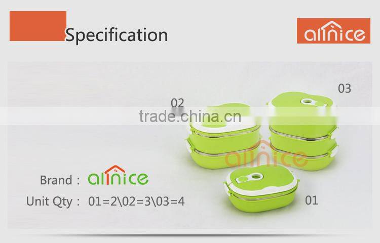Wholesale bento lunch box witn 1-2-3 layer keep food warmer up to 6 hours