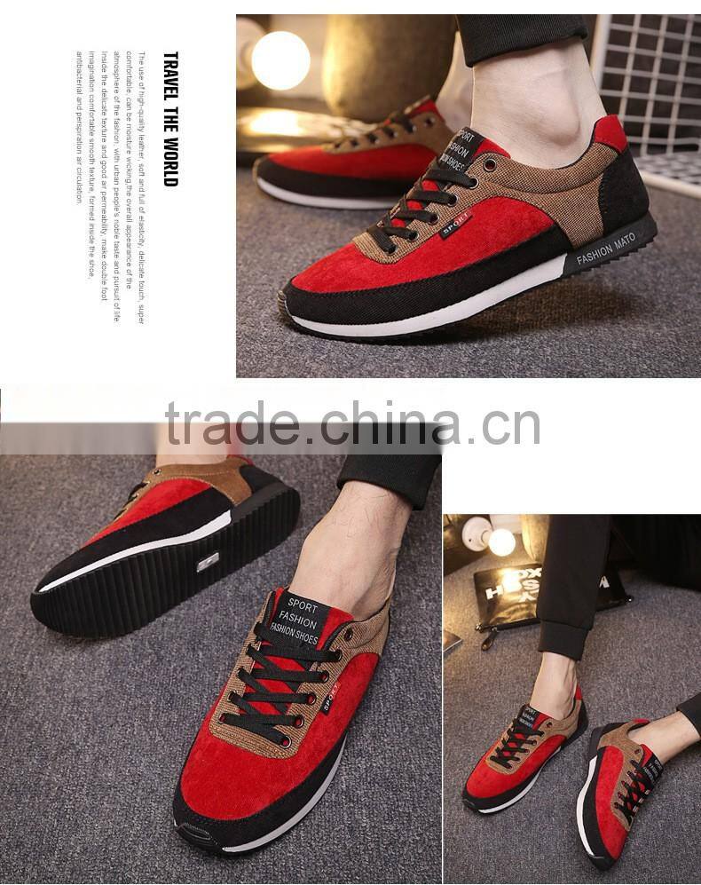 Hot Trend Lace Up Fashion Mens Sport Shoe New Model Canvas Shoes