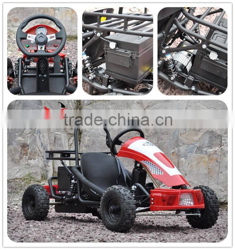 New cheap 2015 Electric Mini Racing Go Kart for Kids with 500W Brushless Motor for sale
