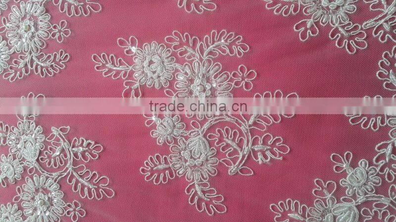 2015 high quality fashion fancy style guangzhou wholesale embroidery lace fabric