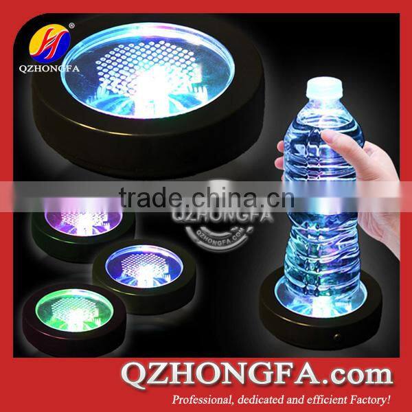 2015 LED light up coaster,led sticker coaster