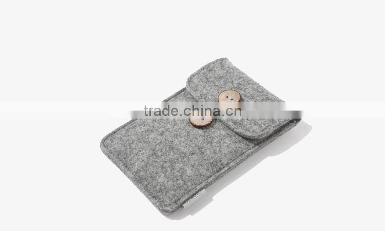 Mobile Phone Bags Case Cover Wool Felt Wallet phone bag For iPhone 6 Plus 5.5 inch For Samsung Note 3 4 case
