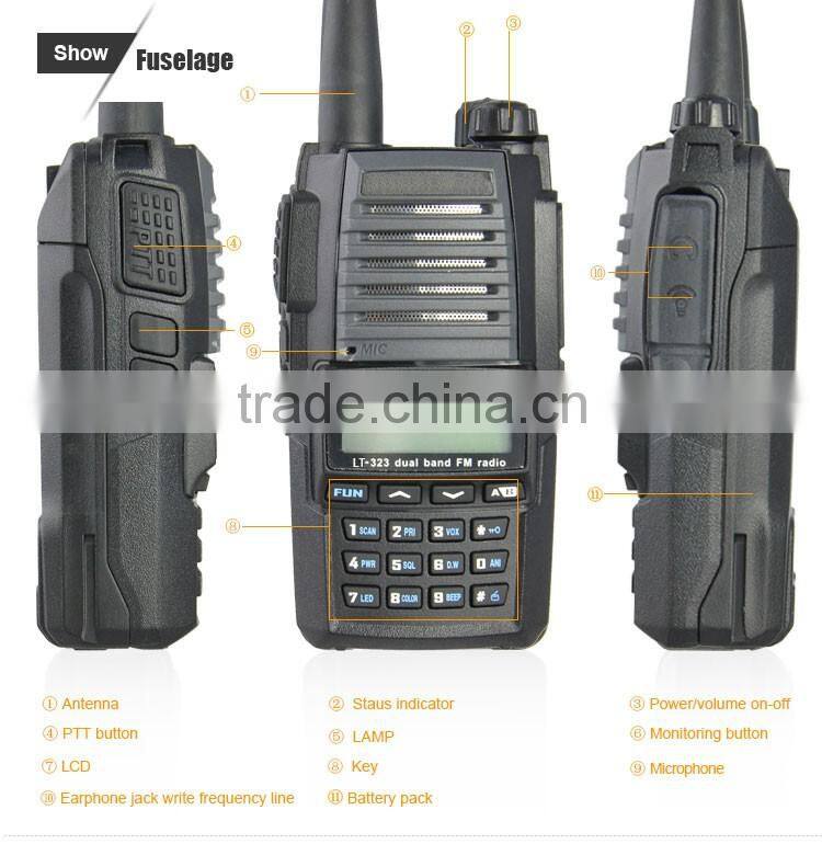 VHF/UHF dual band portable radio LT-323 ham radio