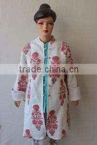 Vintage kantha quilted jacket reversible ethnic quilted jacket