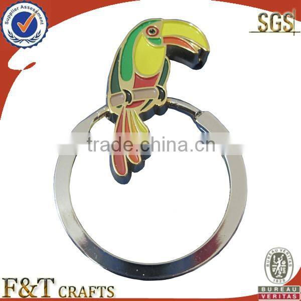 engraved 3D silver shield Alloy promotional keychain for travel promotional gift