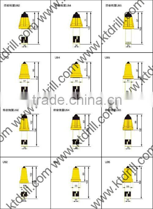 coal mining crusher pick cutter bits KT U94