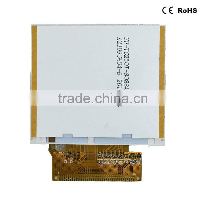 2.3" landscape type TFT display screen 320x240 dots without touch screen with MCU interface 36 pins