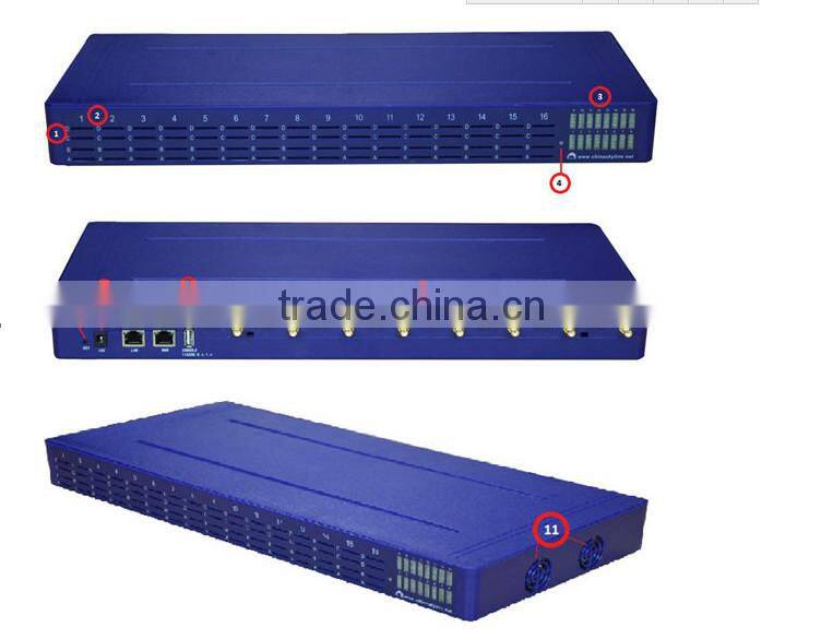 16 ports gsm gateway voip gateway 16-64,telecom equipment16 channels voip gsm gateway