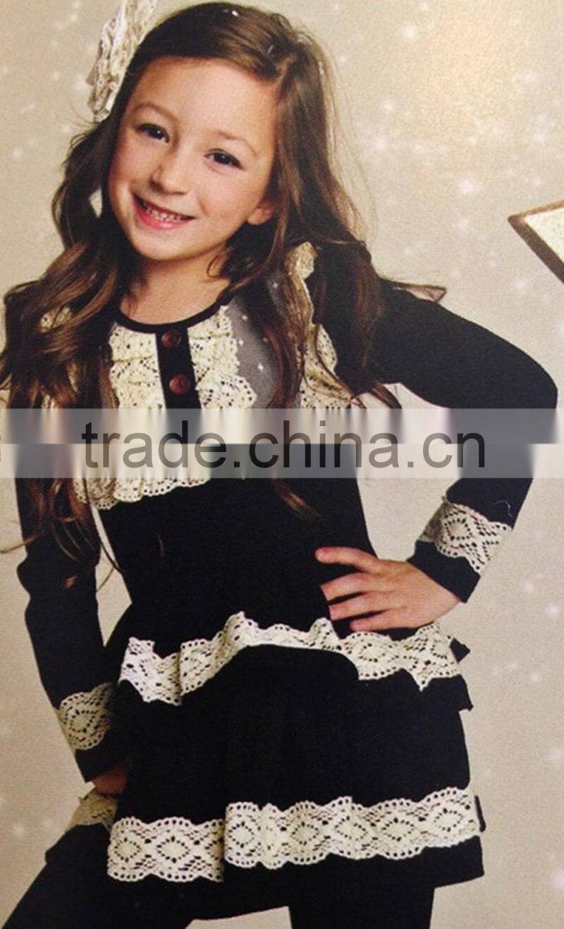 stylish toddler girls solid color coat matching legging 2pcs clothing