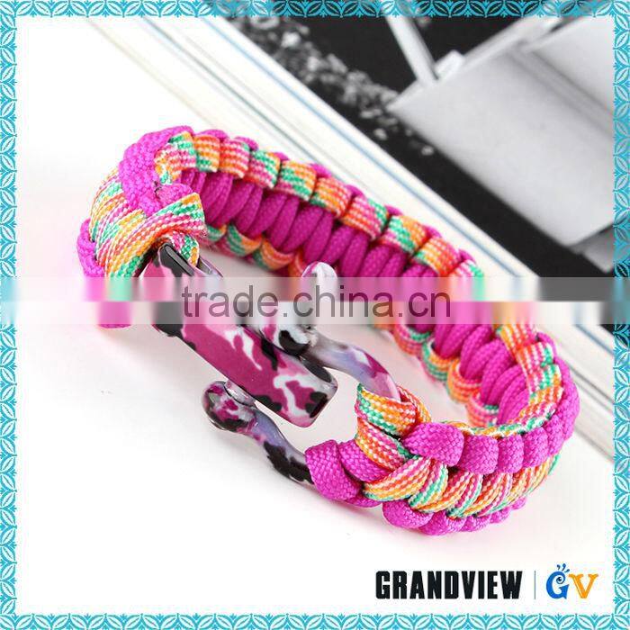 Promotional various durable using 3 color paracord bracelet