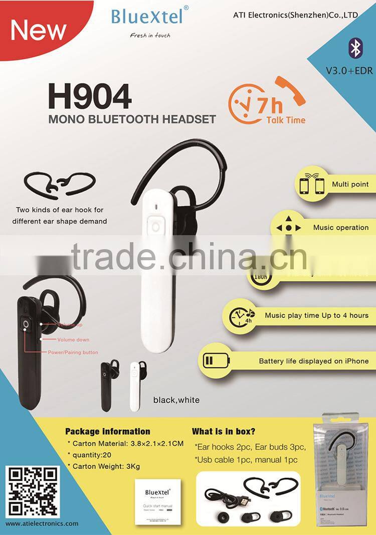 New Products 2016 Innovative Product Noise Cancelling Bluetooth 3.0 Headset Sports Headphone