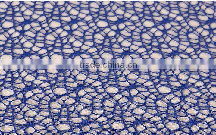Wholesale polyester spandex lace fabric dress material