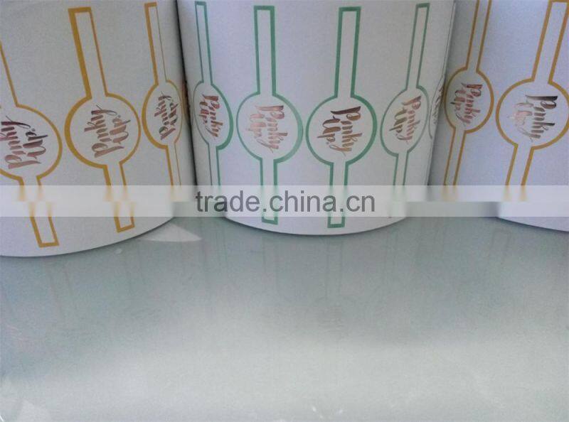 Custom Self Adhesive Gold Foil Hot Stamping Label