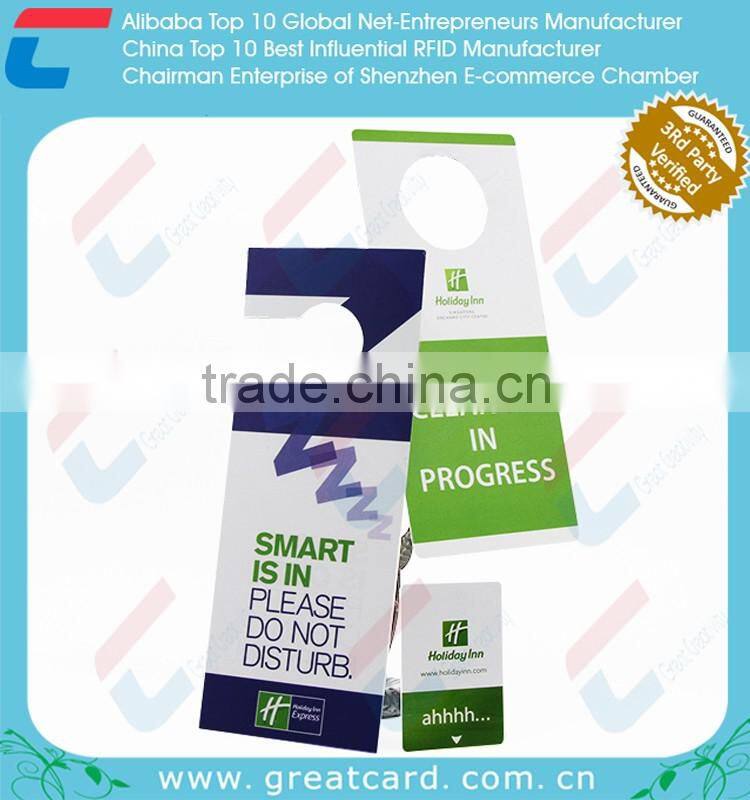 PLASTIC DOOR HANGERS & CUSTOM DO NOT DISTURB SIGNS