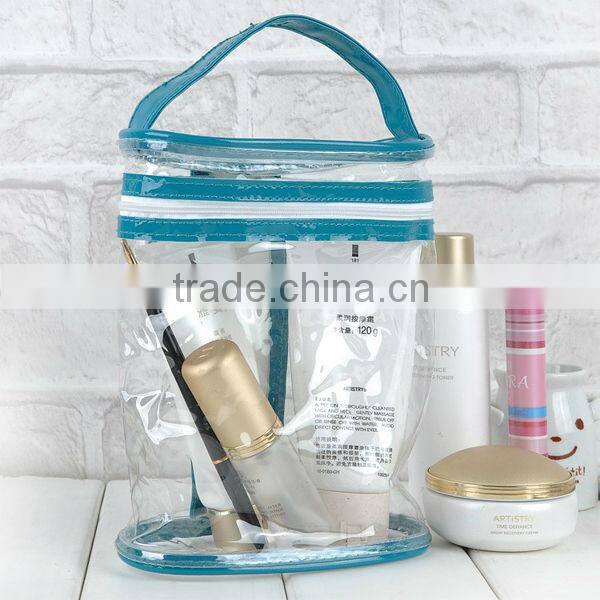 High quality pvc cosmetic bag/polyester cosmetic bag