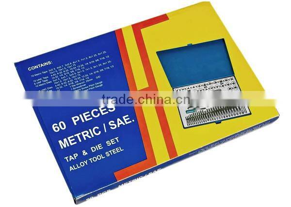 60pc ALLOY STEEL tap impac rock drill kit