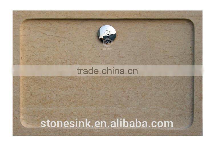 Honed natural stone bathroom marble tray