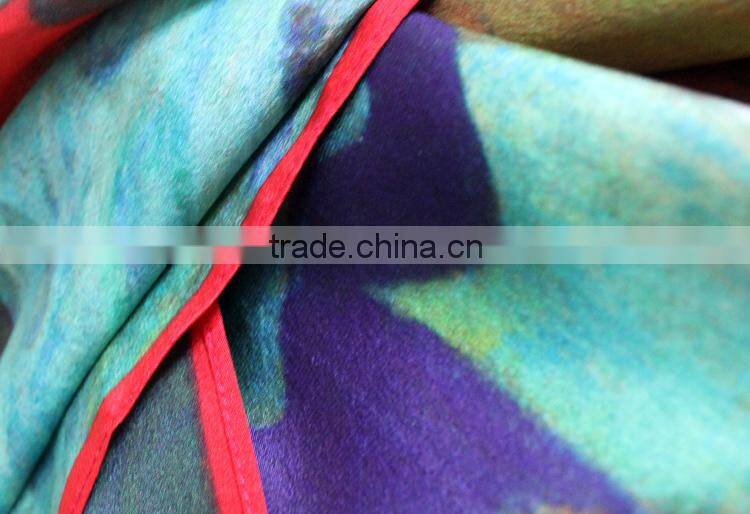 wholesale digital printing long silk scarves