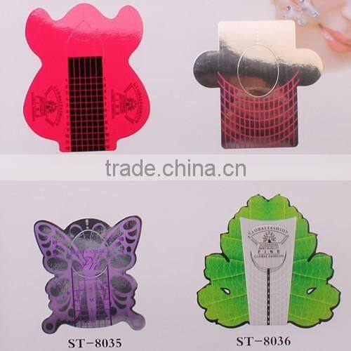 ST-8001-8036 defferent new designs Nail Art Tips Extension Forms nail nail form YiWu