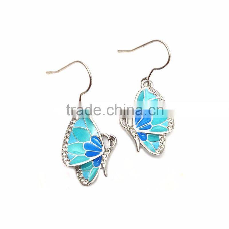 rainbow design flower necklace and earring fashion jewelry sets