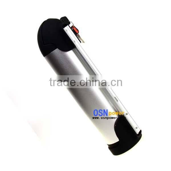 24V 8Ah Inframe-Mounted (Bottle-shape) LiMnO2 Battery Pack for E-bikes