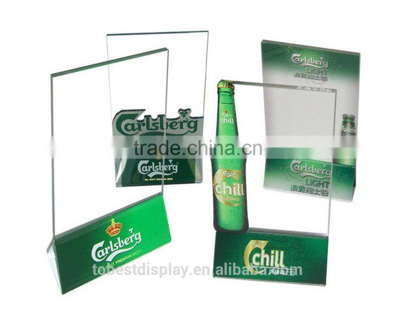 wholesale Best sale modern design acrylic table stand menu holder